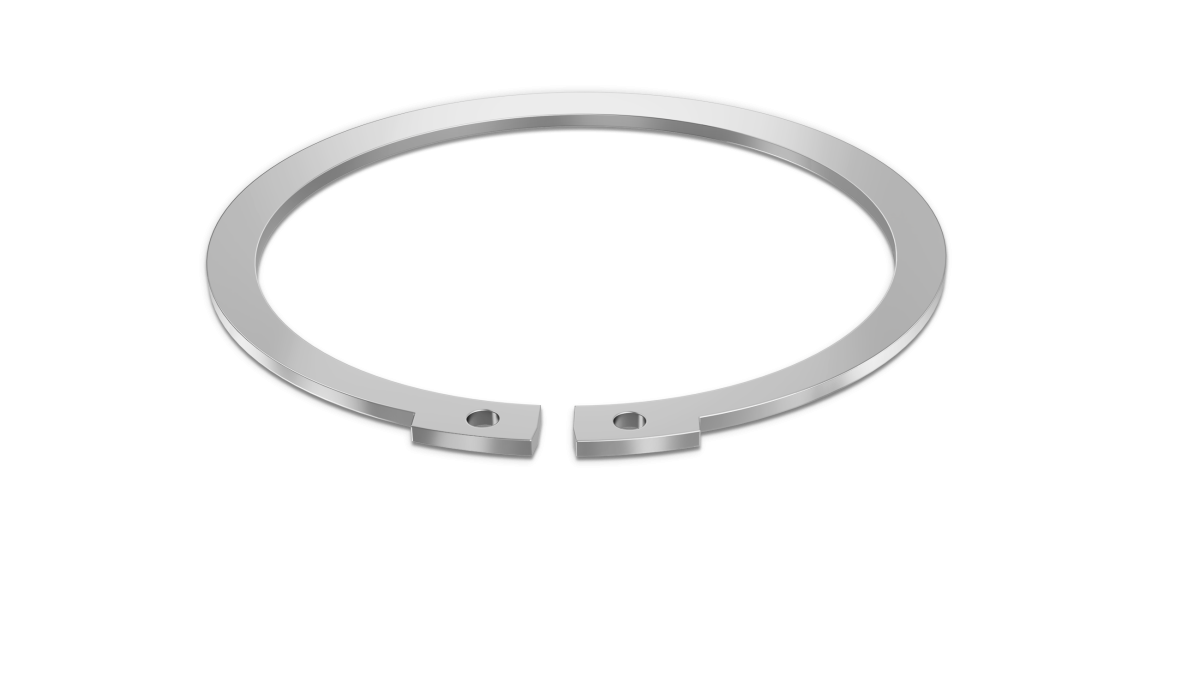 tapered section retaining ring with shadows