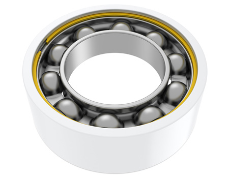 Ball bearing with XAH snap ring