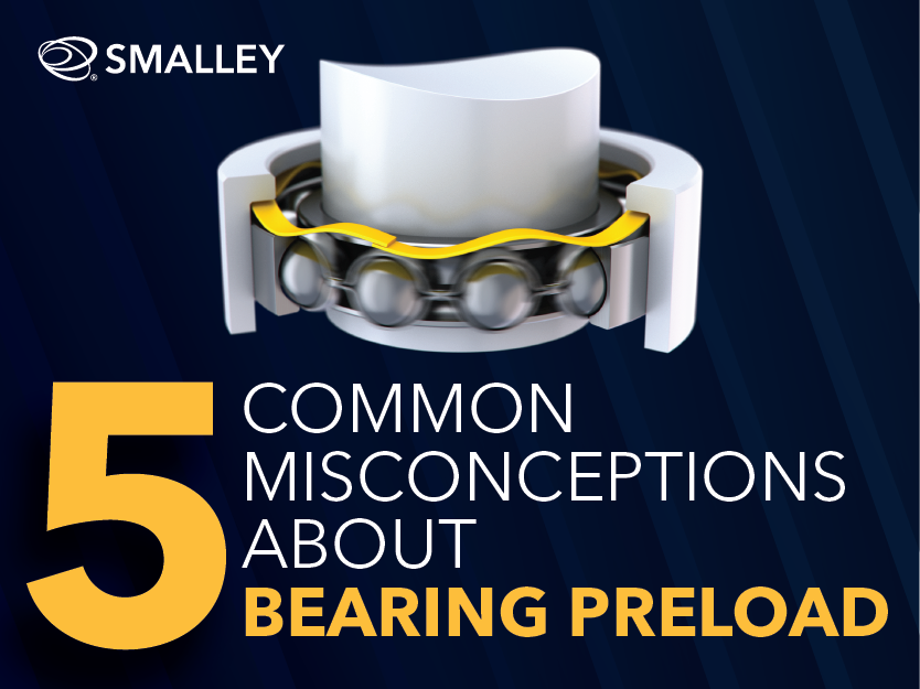 single-turn wave spring as bearing preload